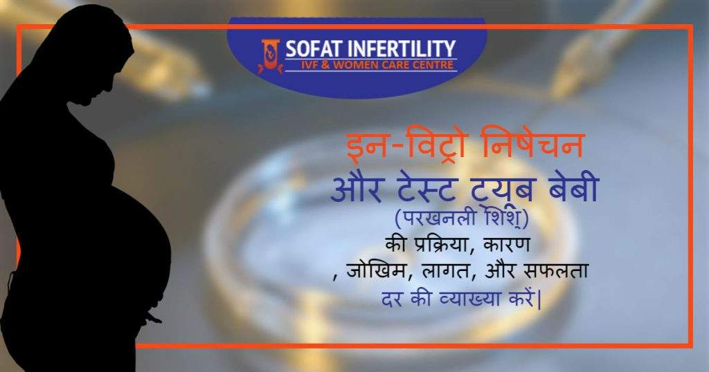 इन-विट्रो निषेचन और टेस्ट ट्यूब बेबी (परखनली शिशु) की प्रक्रिया कारण जोखिम लागत और सफलता दर की व्याख्या करें
