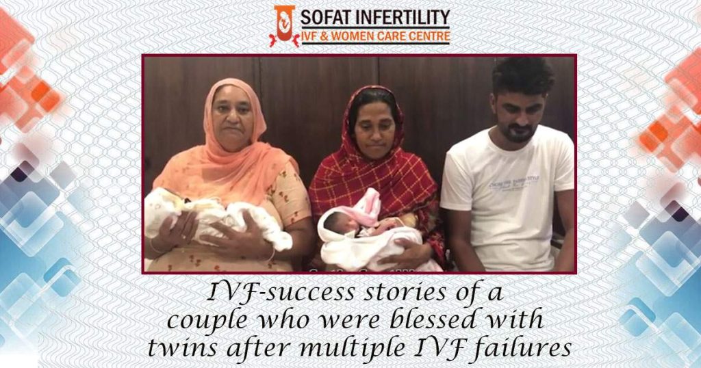IVF-success stories of a couple who were blessed with twins after multiple IVF failures