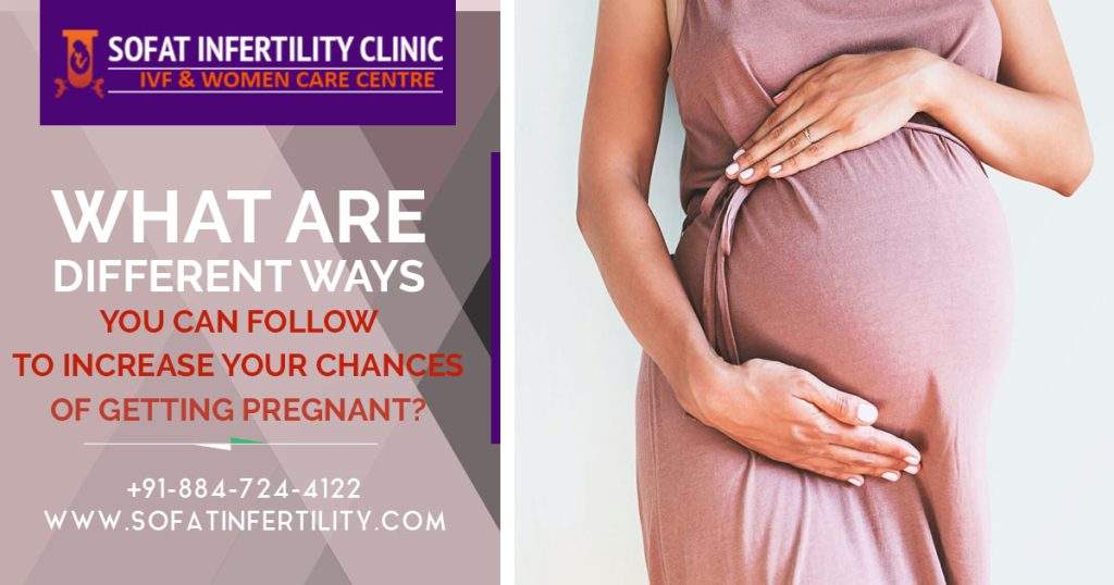 What are different ways you can follow to increase your chances of getting pregnant