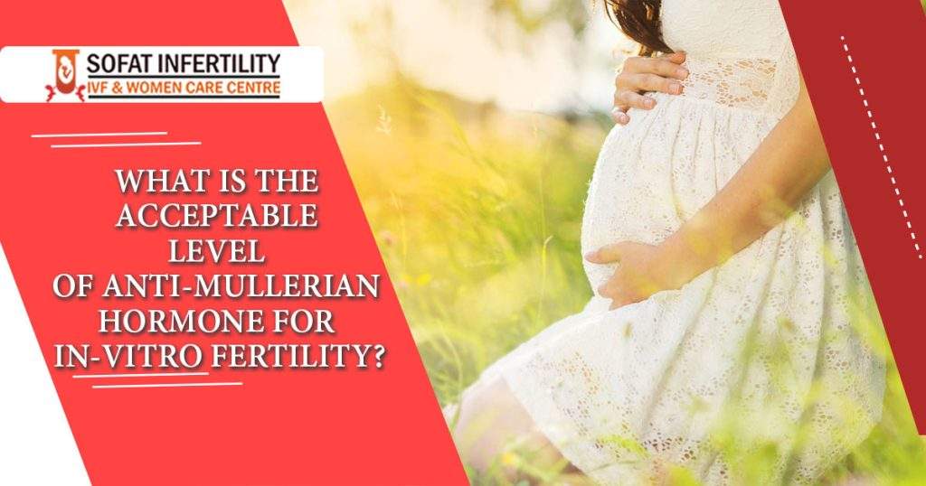 What is the acceptable level of anti-mullerian hormone for in-vitro fertility