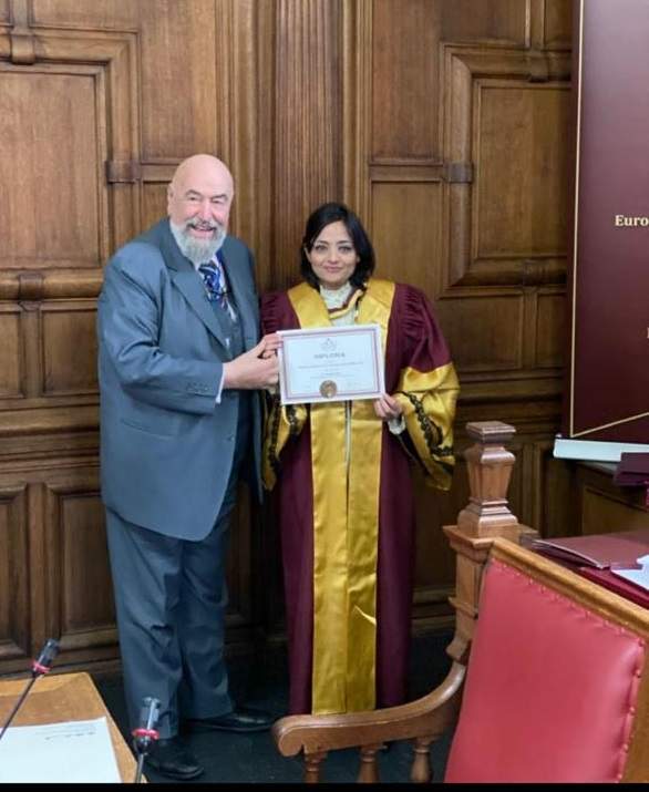 Event - डॉ.सुमिता सोफत को ऑक्सफोर्ड इंग्लैंड ने दी ऑनररी प्रोफेसर ऑफ अकेडेमिक यूनियन की पदवी - 2019
