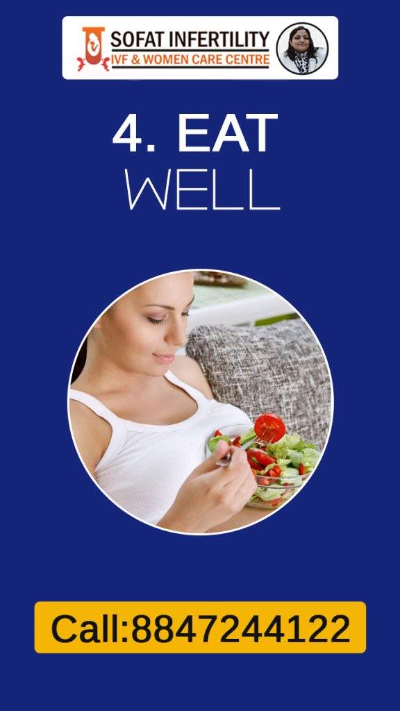 You need to eat well during pregnancy. 