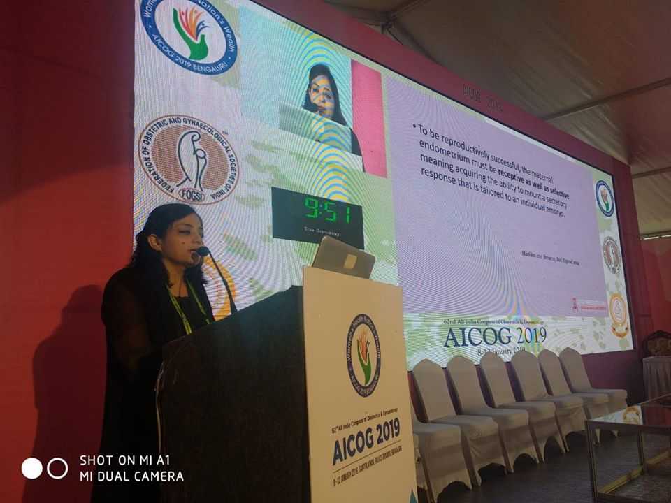 Dr. Sumita Sofat at addressing awareness of infertility: Event Fertivision 2019 New Delhi